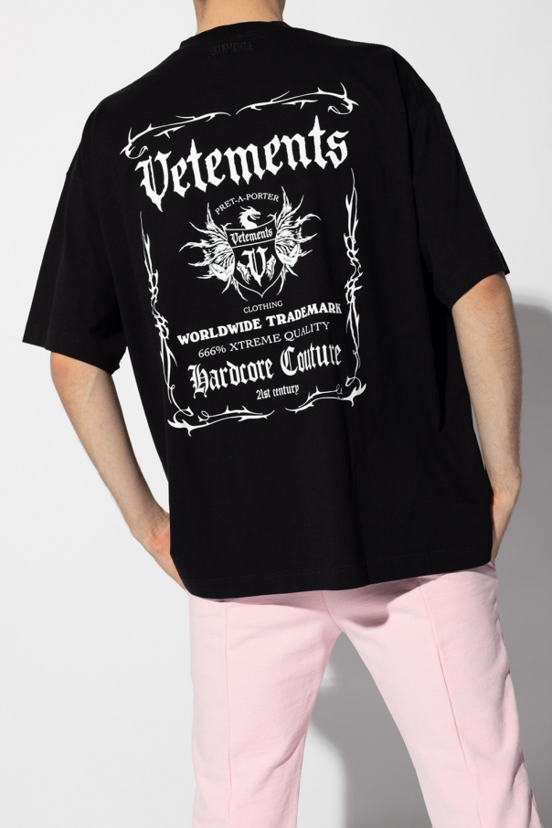 shirt VETEMENTS - Printed T - Odlo T-shirt à Manches Courtes